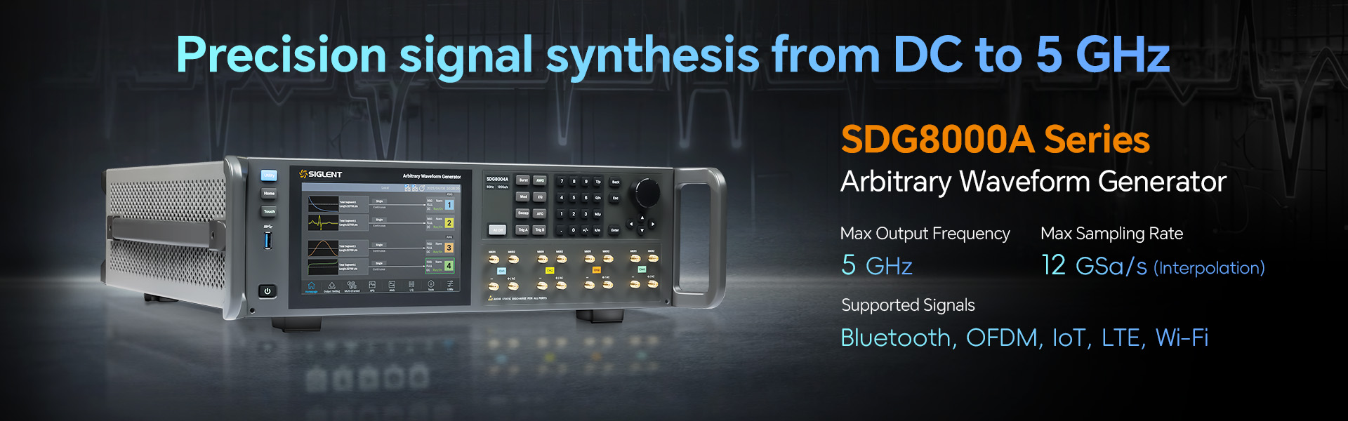 SIGLENT Introduces the SDG8000A Series: A New Platform for High-Performance RF and Arbitrary Signal Generation
