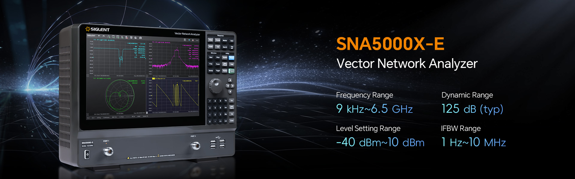Siglent Launches SNA5000X-E Vector Network Analyzer