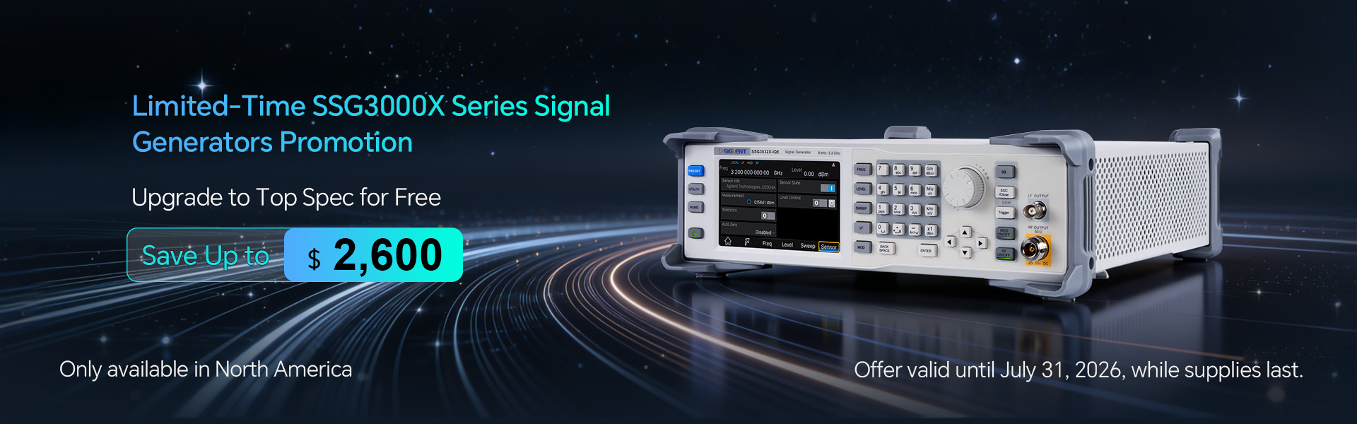 Limited-Time SSG3000X Series Signal Generators Promotion